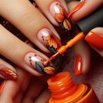 مدل ناخن پاییزی که امسال برای شب یلدا مد شده