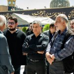 تصاویری از فرزندان مرحوم اکبر هاشمی رفسنجانی در مراسم تشییع عمویشان