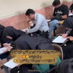 ببینید؛ ویدئوی پربازدید از دانشجوی بچه‌به‌بغل سر جلسه امتحان