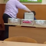 ببینید؛ این خانم معلم بخاطر رفتار زشت با دانش‌آموز اخراج شد