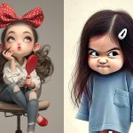 عکس دختربچه کارتونی خوشگل و شیطون برای پروفایل و والپیپر