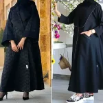 مانتو مشکی مجلسی ترند؛ ۱۵ عکس خاص و جدید برای یه استایل دخترونه شیک و جذاب