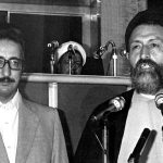 عکس؛ سفر در زمان؛ «بنی صدر، آیت الله طالقانی، شهید بهشتی و هاشمی رفسنجانی» در سنندج؛ سال 58